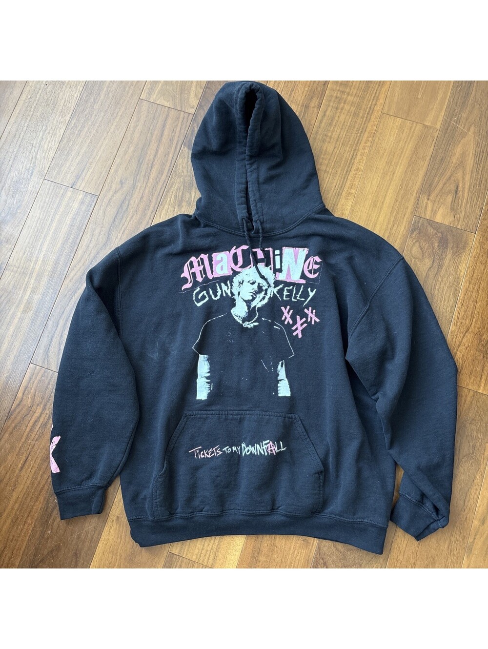 Machine Gun Kelly Madness Tour Merch Hoodie Size LG Tickets to my downfall
